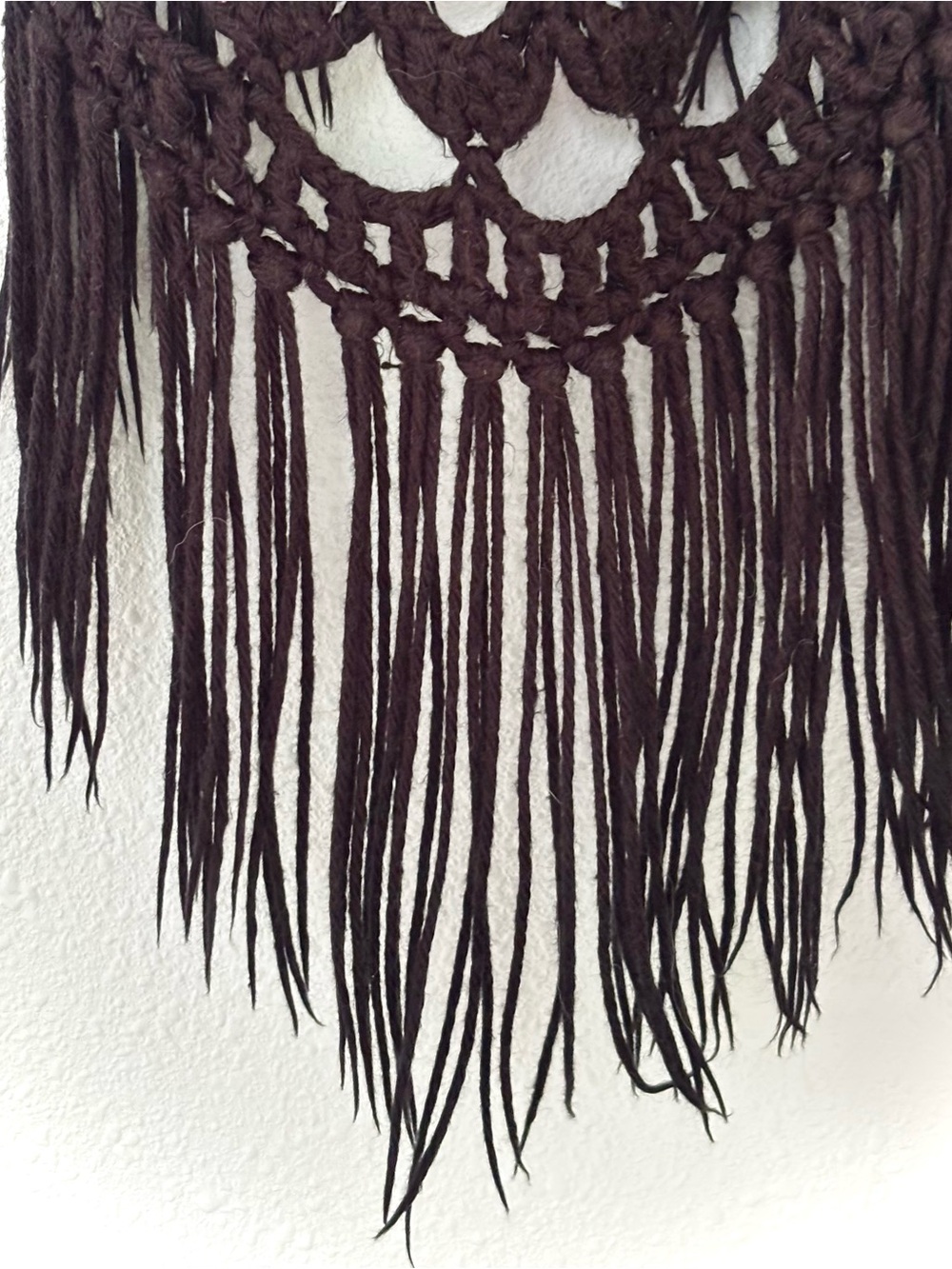 Boho Crochet Fringe Tank Top - Black - Picture 3 of 3